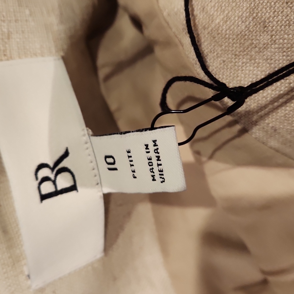 ❤️ NWT! BANANA REPUBLIC LINEN WRAP MINI SKIRT, 10P (30 PETITE) - Picture 3 of 8